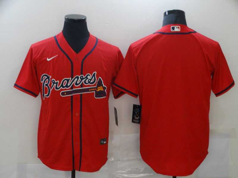 Men Atlanta Braves Blank Orange Game Nike MLB Jerseys
